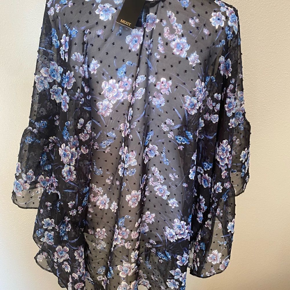 Sheer Boho Swim Cover One Size Fits All - Picture 3 of 5